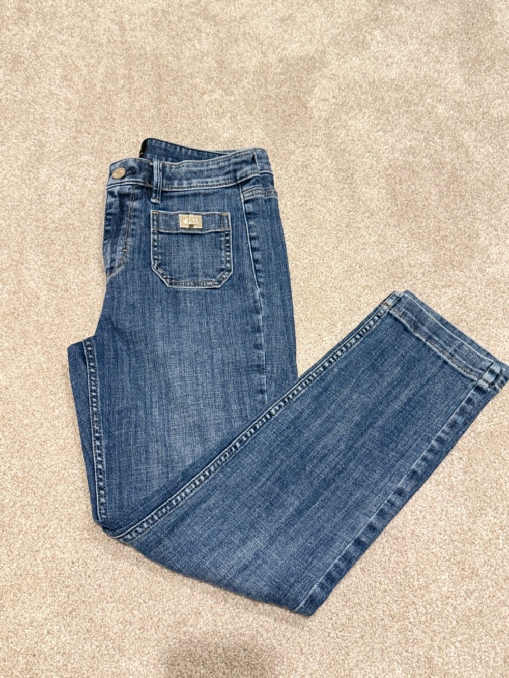 White House Black Market high rise slim crop jean